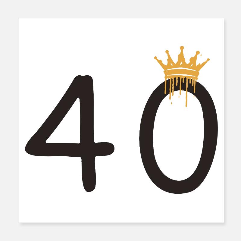 40 Poster 20x20 cm