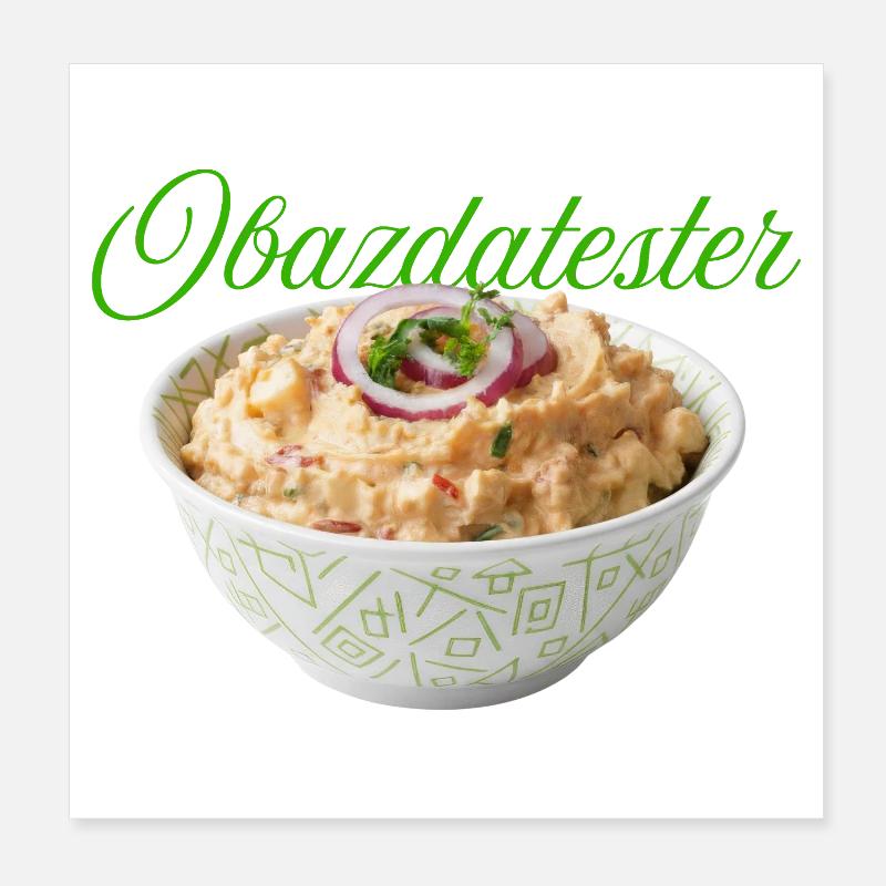 Bean puree with onions and bell peppers Poster 8" x 8" (20x20 cm)
