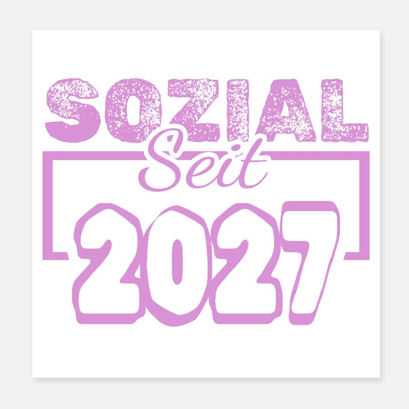 Social Commitment 2027 Poster 8" x 8" (20x20 cm)