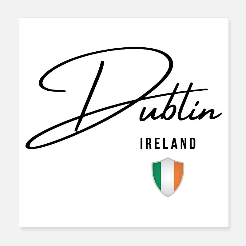 Elegantes Design Dublin, ich liebe Dublin Poster 20x20 cm