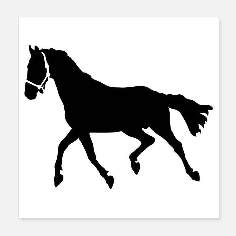 Cheval Poster 20 x 20 cm