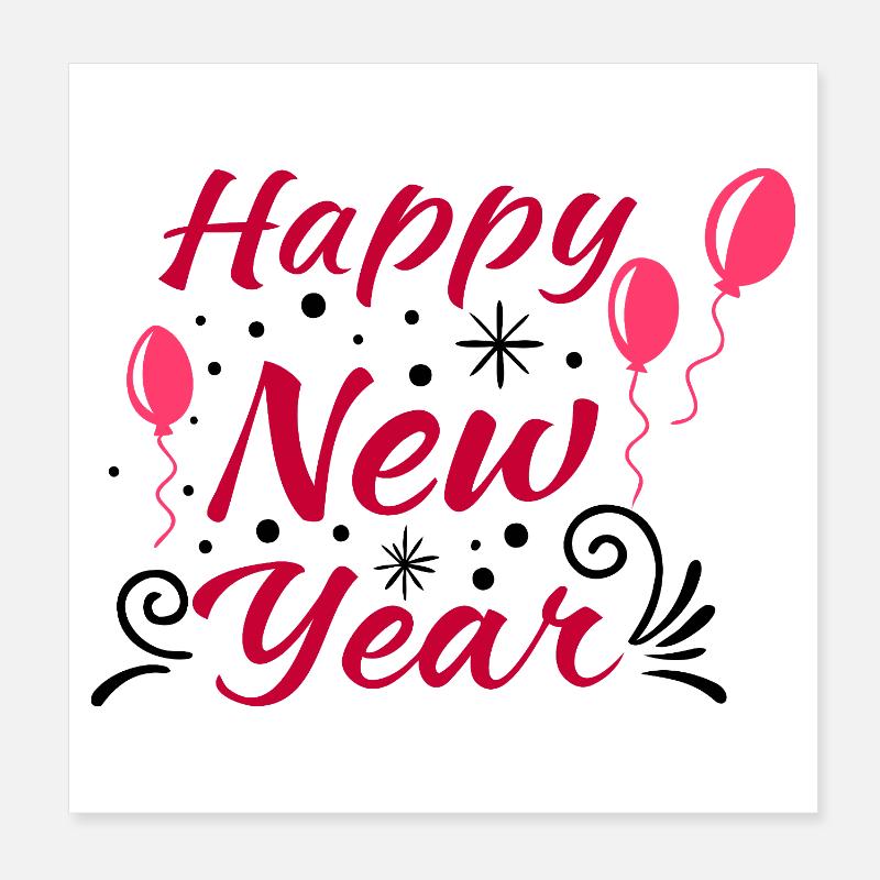 Bonne Année #14 Poster 20 x 20 cm
