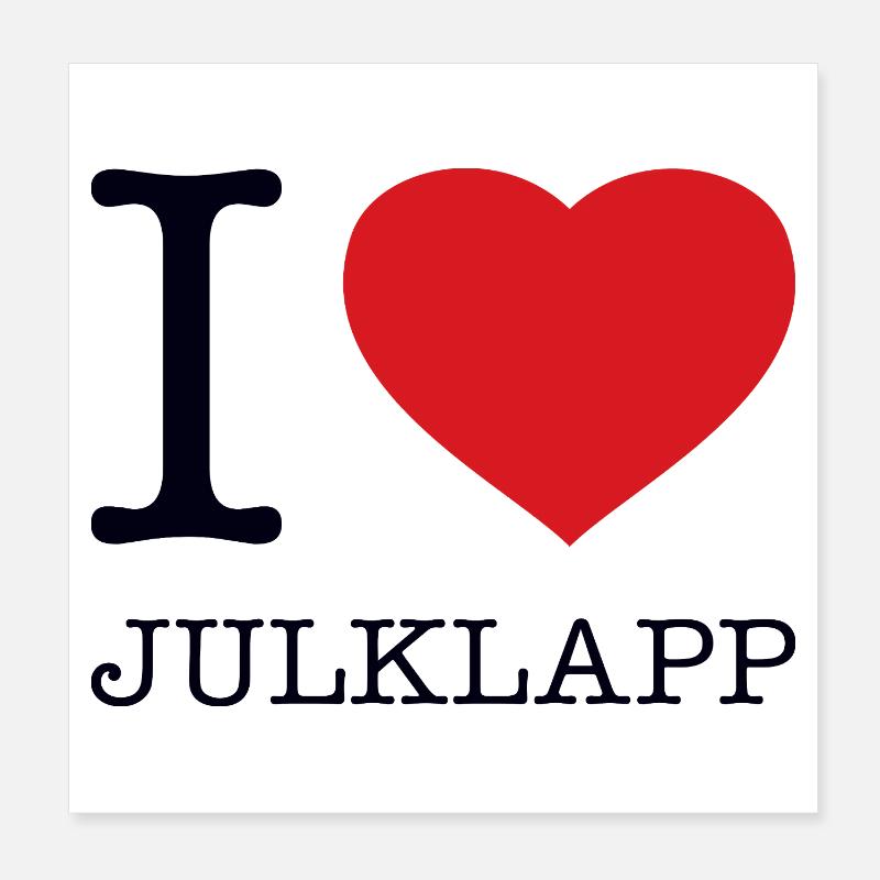 J’adore Julklapp Poster 20 x 20 cm