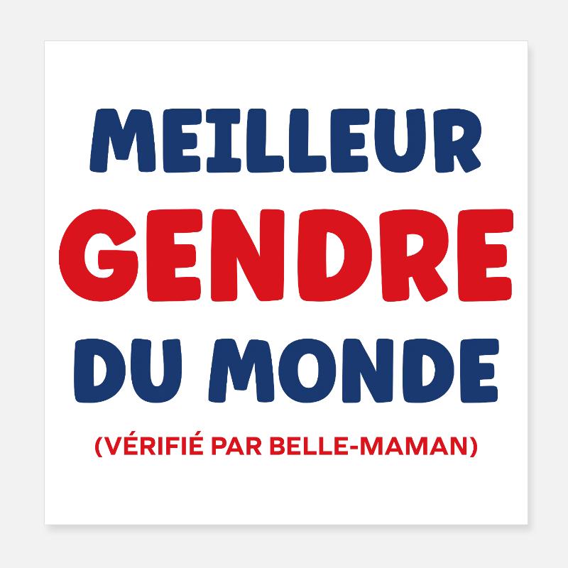 gendre Poster 20 x 20 cm