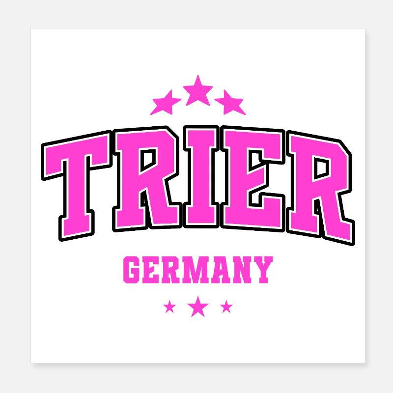 Conception du Collège Pink Heimat de Trier Allemagne Poster 20 x 20 cm