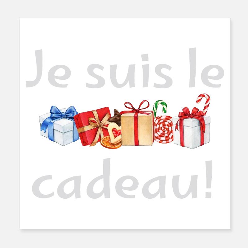 Ich bin das Geschenk: Festliche Geschenke Poster 20x20 cm