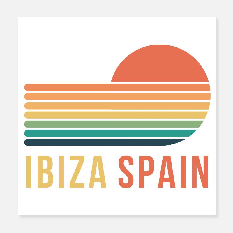 Ibiza Poster 8" x 8" (20x20 cm)