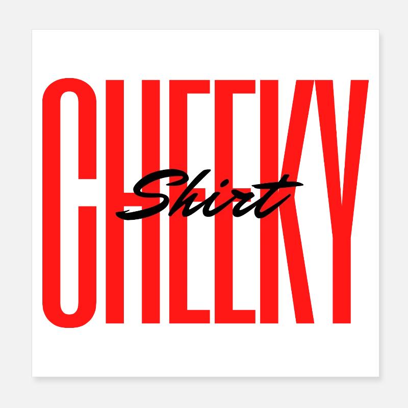 Guilty Shirt Red Impakt Poster 20x20 cm