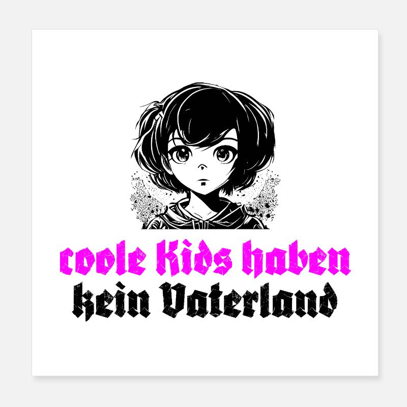 Les enfants cool n’ont pas de patrie Poster 20 x 20 cm
