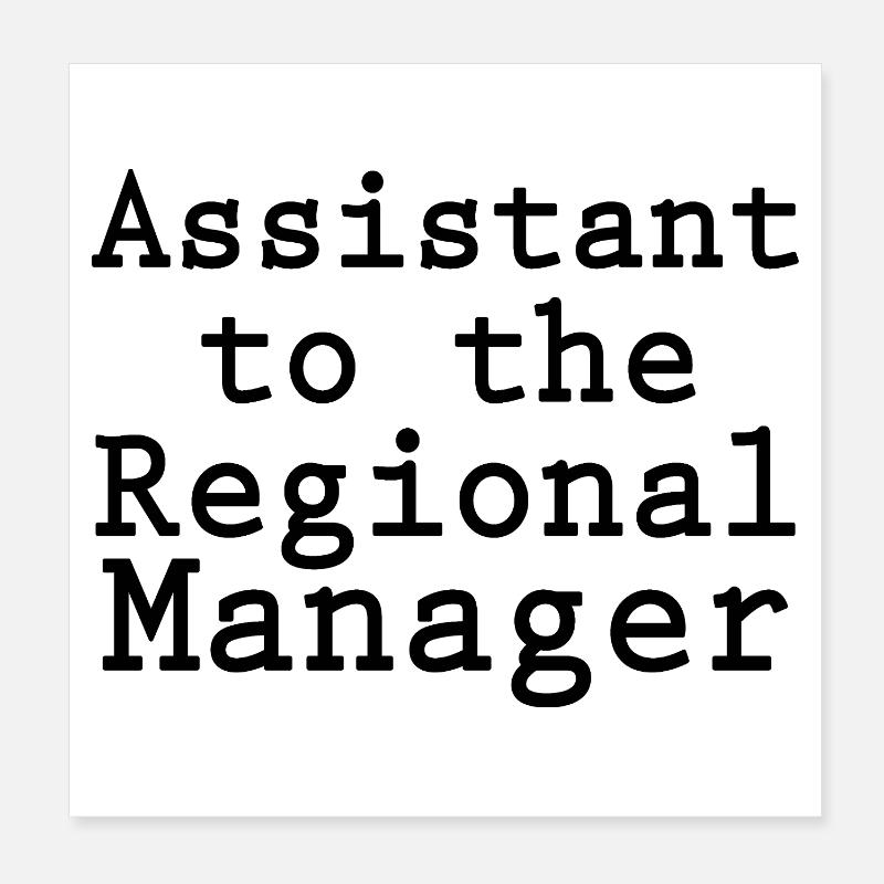 Assistant du responsable régional Famille Poster 20 x 20 cm