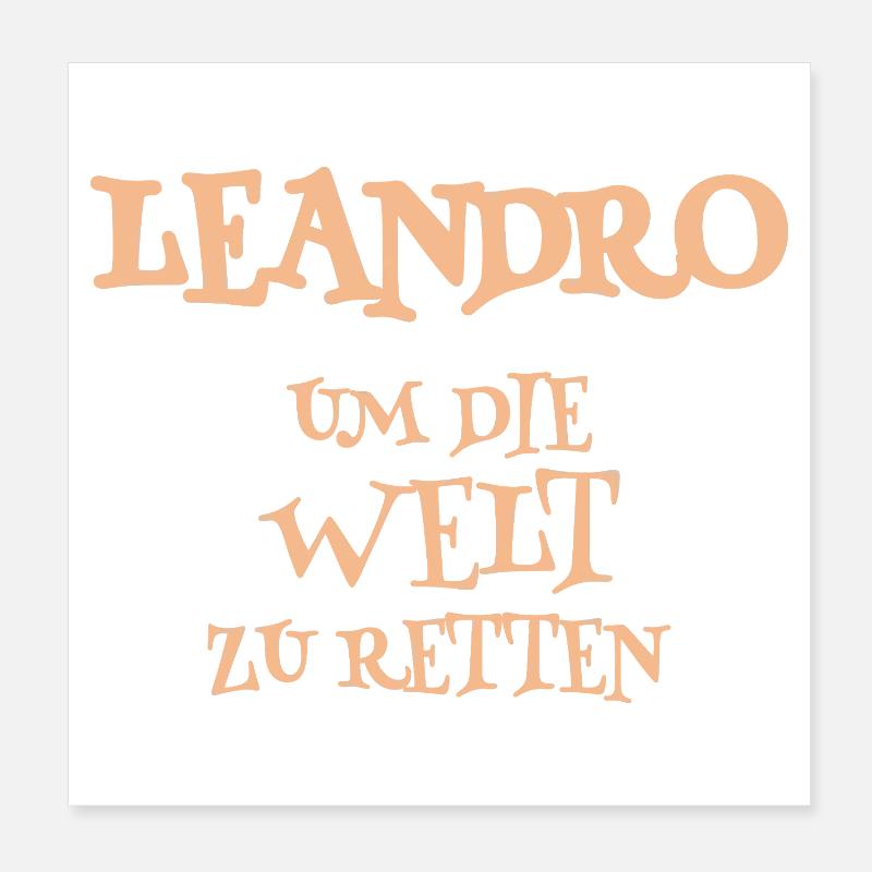 Retter Leandro Poster 20x20 cm