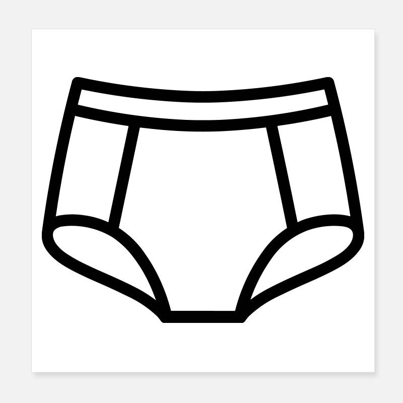 Boxer shorts Poster 8" x 8" (20x20 cm)