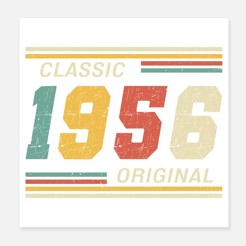 1956 - Classic original Poster 20x20 cm
