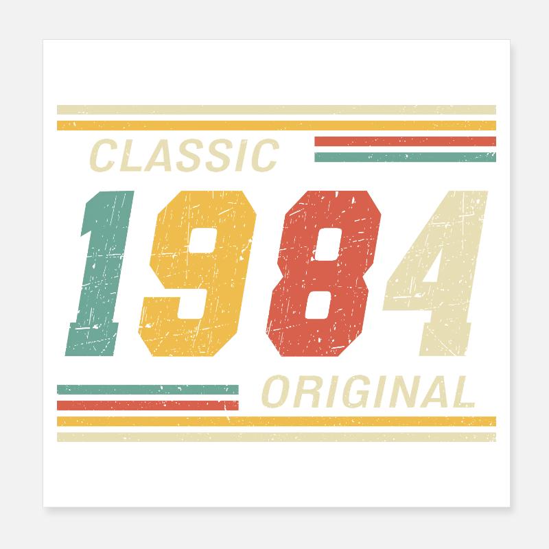 Classique 1984 original 1984 Poster 20 x 20 cm