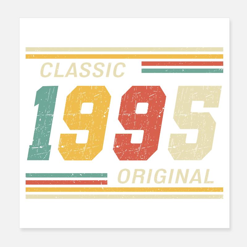 Classic 1995 original 1995 Poster 20x20 cm