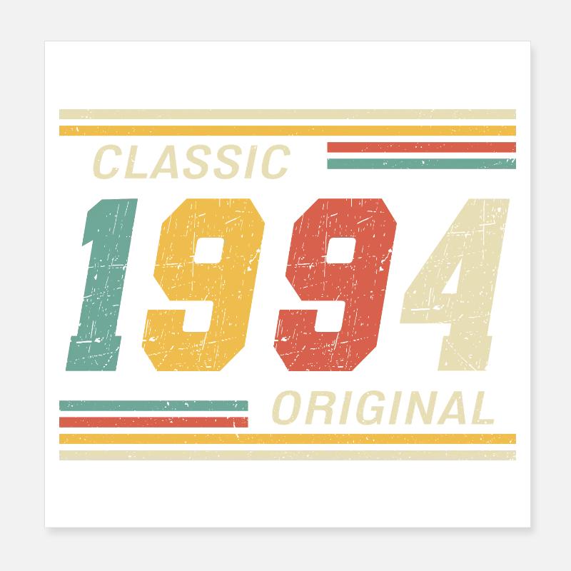 Classic 1994 original 1994 Poster 8" x 8" (20x20 cm)