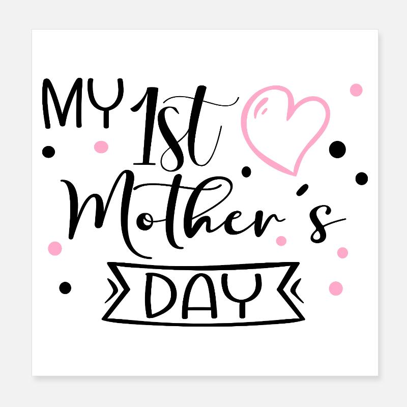 Erstes Muttertagsbaby Poster 20x20 cm
