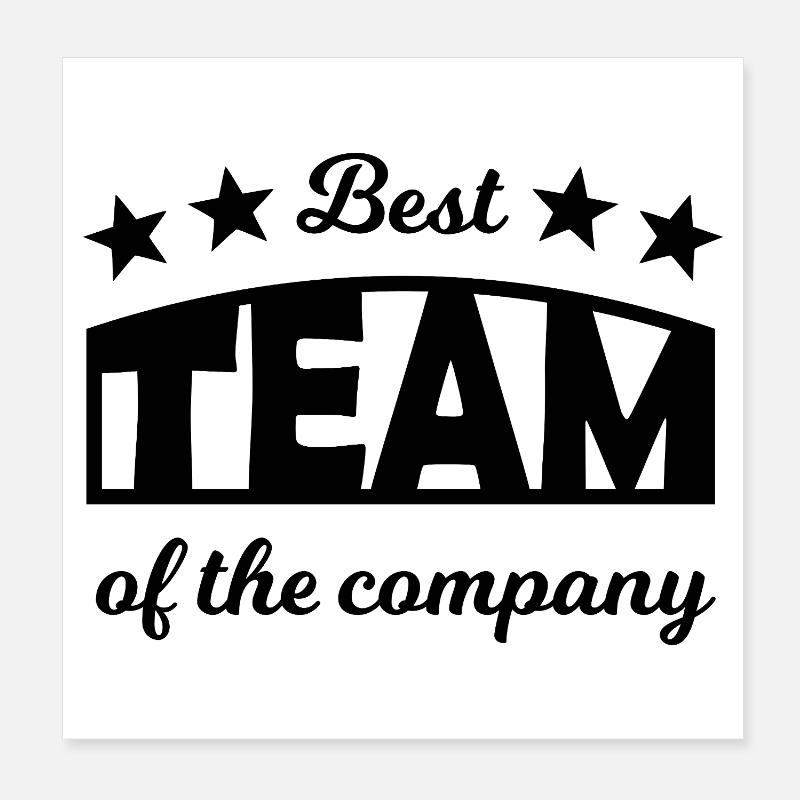 Team Player Poster 20 x 20 cm