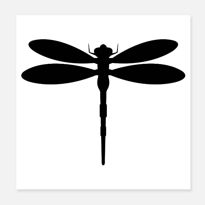 Dragonfly Poster 8" x 8" (20x20 cm)