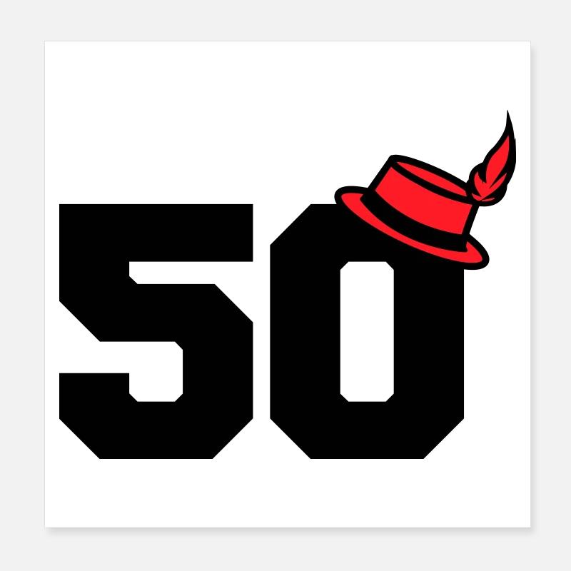 50 Poster 8" x 8" (20x20 cm)