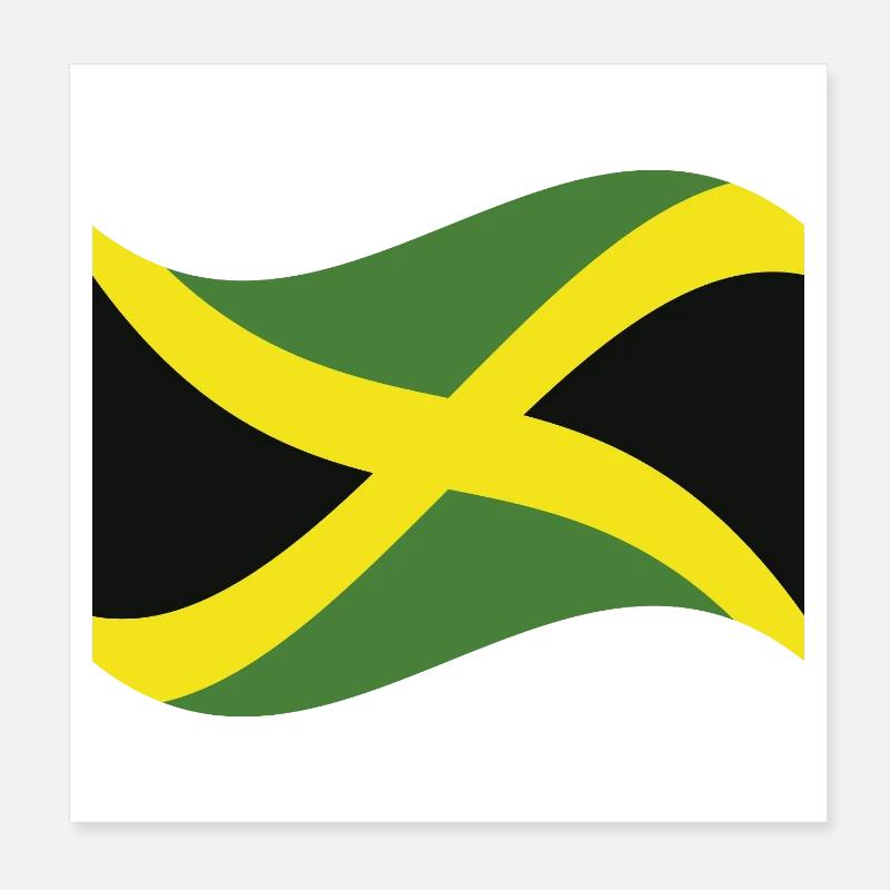 Drapeau jamaïcain Poster 20 x 20 cm