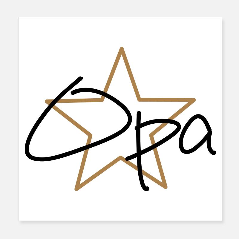 bester Opa Poster 20x20 cm