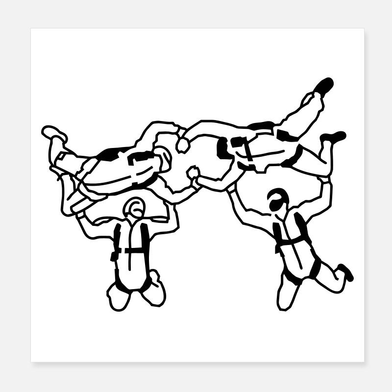 skydiving_2 Poster 20 x 20 cm