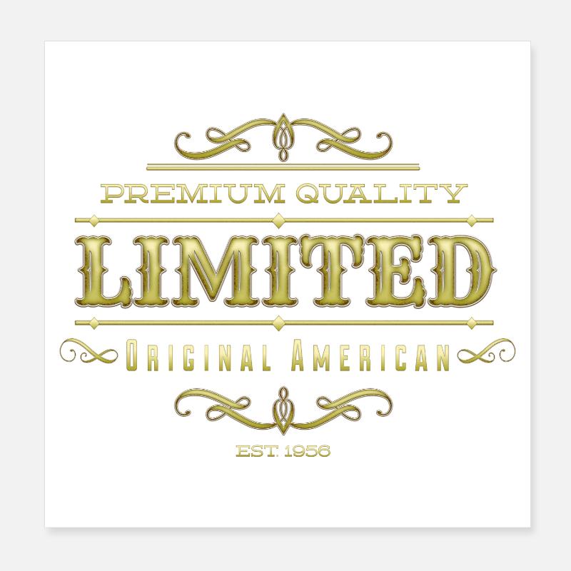 Limited Gold Poster 8" x 8" (20x20 cm)