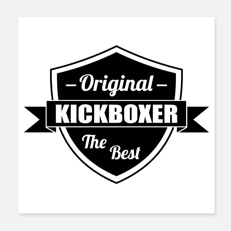 Kickboxen / Kickboxing / Kickboxer / Kick Boxing Poster 20x20 cm