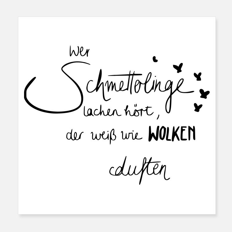 Schmetterlinge Poster 20x20 cm
