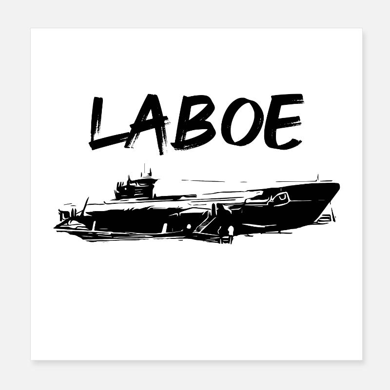 Laboe sous-marin Poster 20 x 20 cm