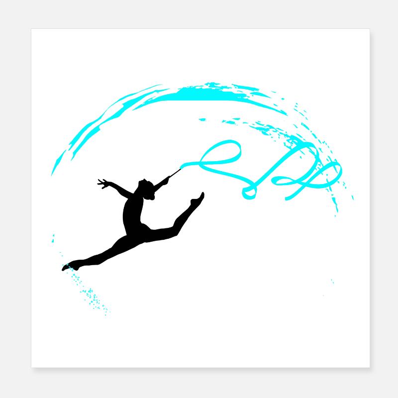 Gymnastics rythmiques Poster 20 x 20 cm