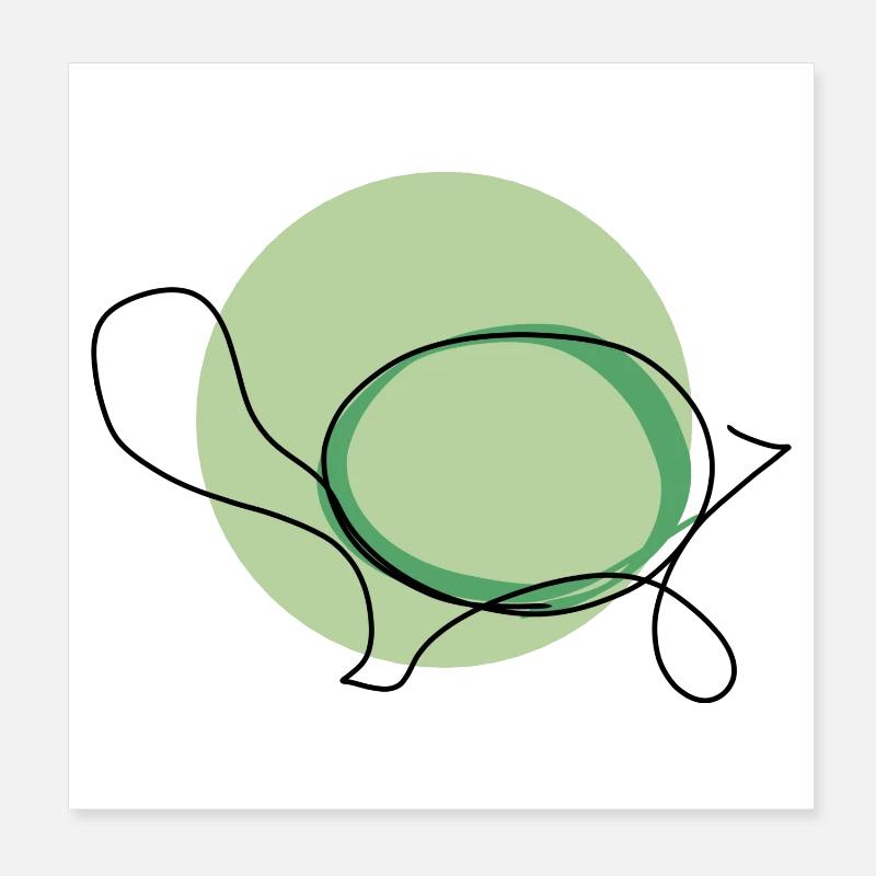 Tortue Poster 20 x 20 cm