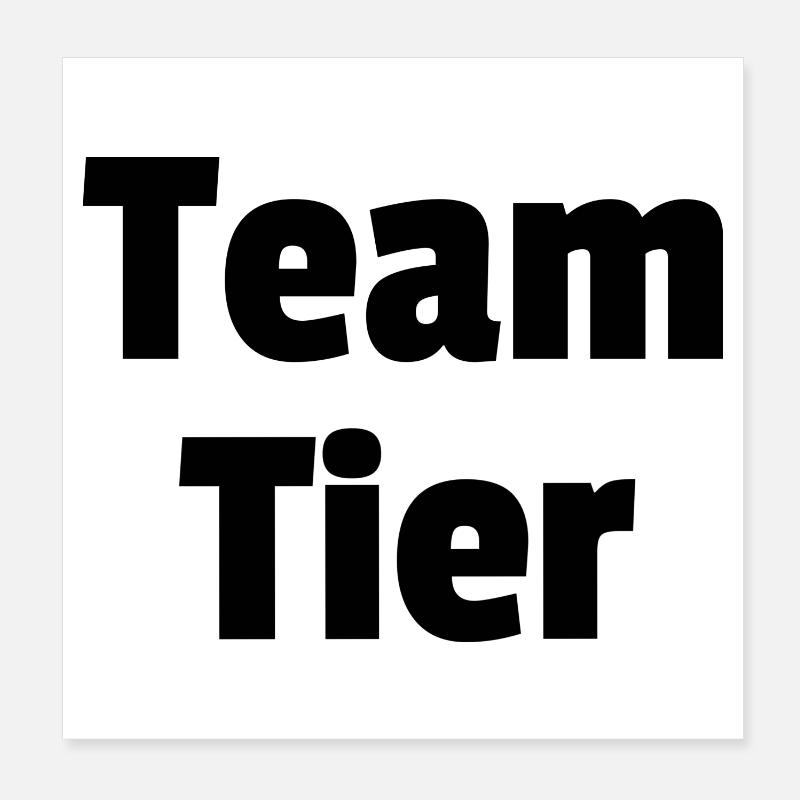 Team Tier Poster 20x20 cm