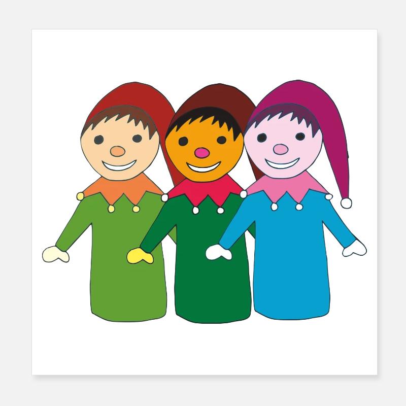 kasper und freunde Poster 20x20 cm