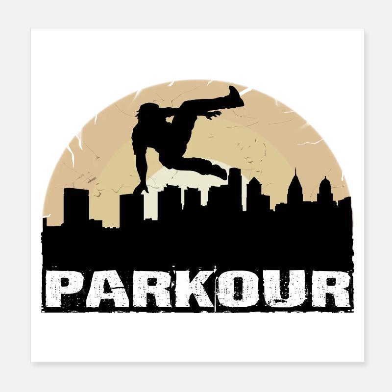 Parkour Poster 8" x 8" (20x20 cm)