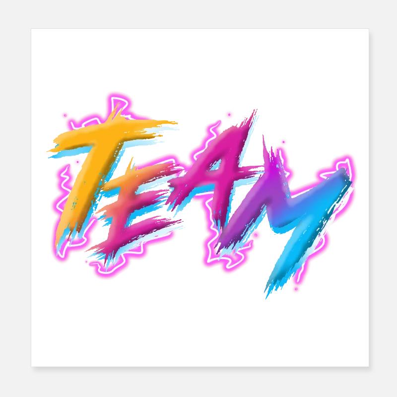 Team Poster 20x20 cm