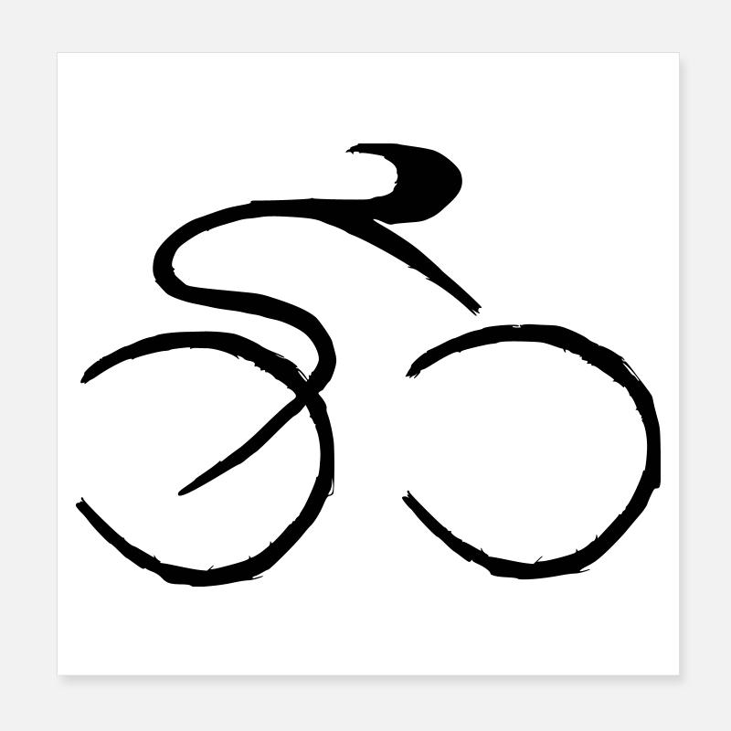 Bicycle Poster 8" x 8" (20x20 cm)