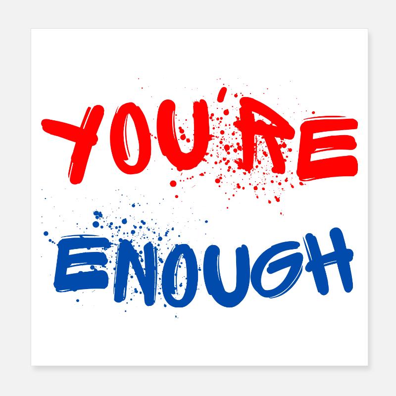 Des graffitis expressifs avec des éclaboussures de peinture Poster 20 x 20 cm