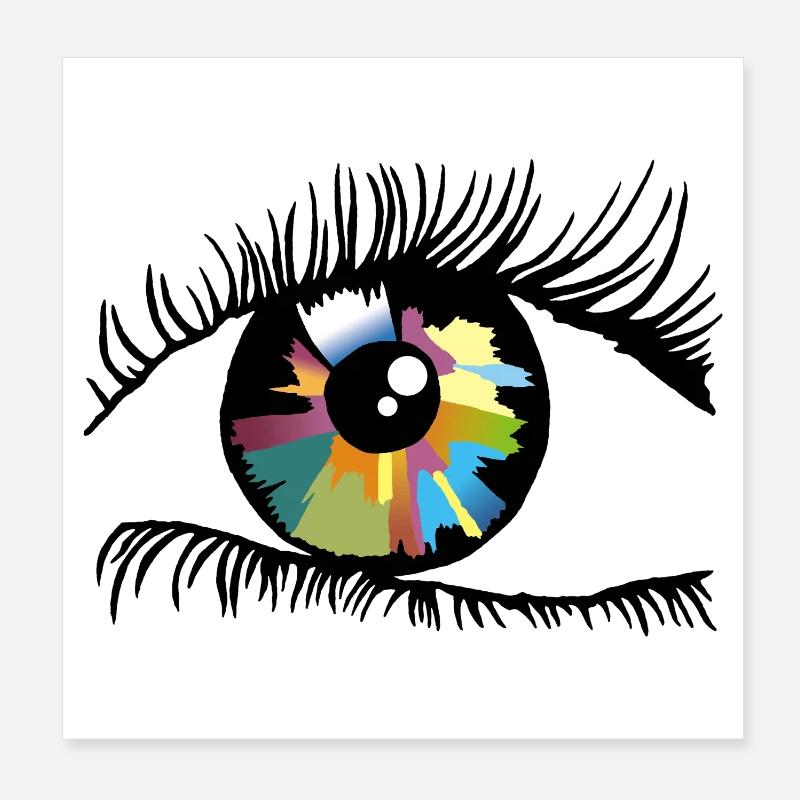 Iris Poster 20 x 20 cm
