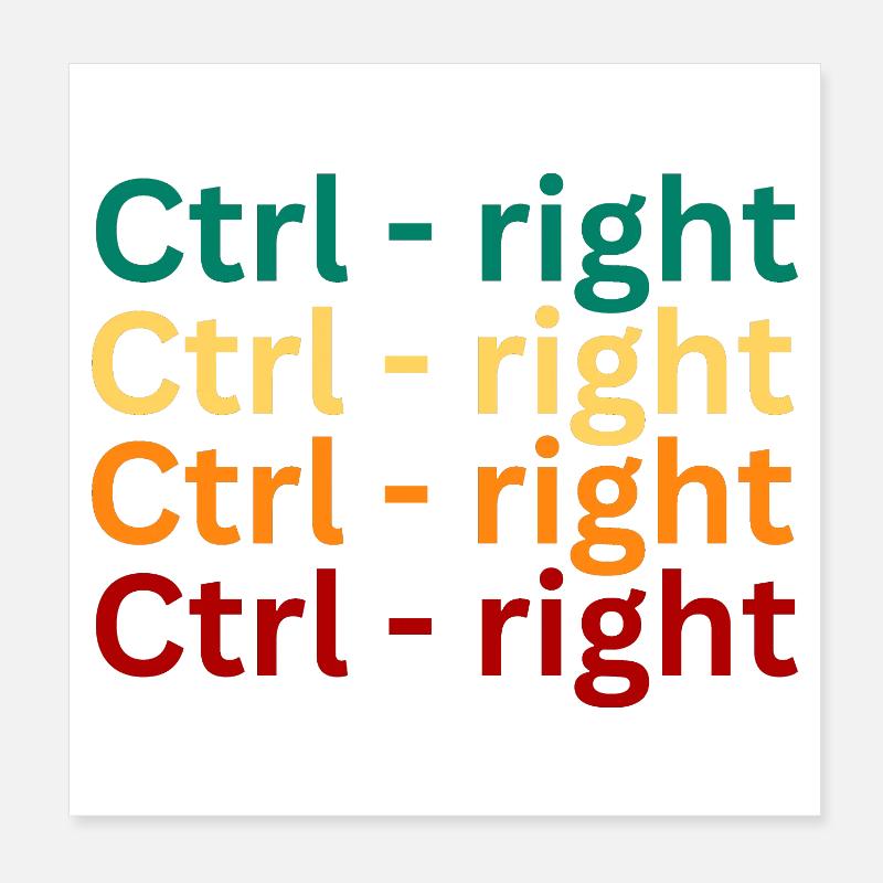 Keyboard Shortcut Pattern Design Poster 8" x 8" (20x20 cm)