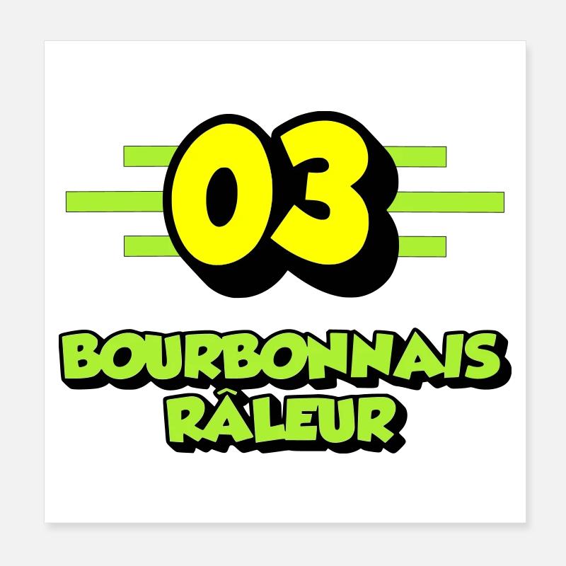 Bourbonnais râleur Poster 20 x 20 cm