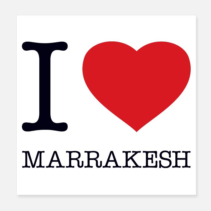 J’ADORE MARRAKECH Poster 20 x 20 cm