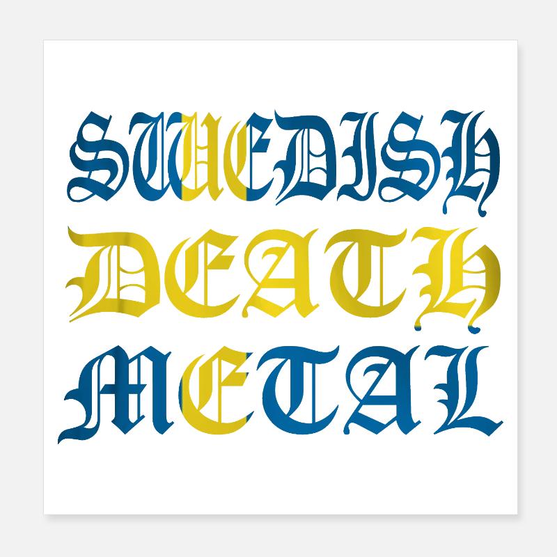 swedish death Poster 8" x 8" (20x20 cm)