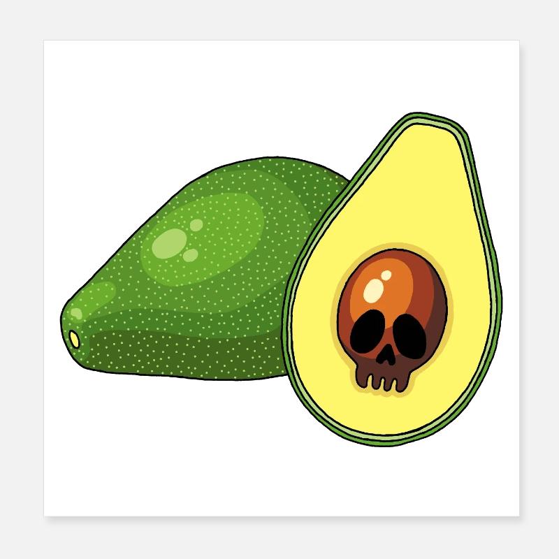 Crâne d'avocat Poster 20 x 20 cm