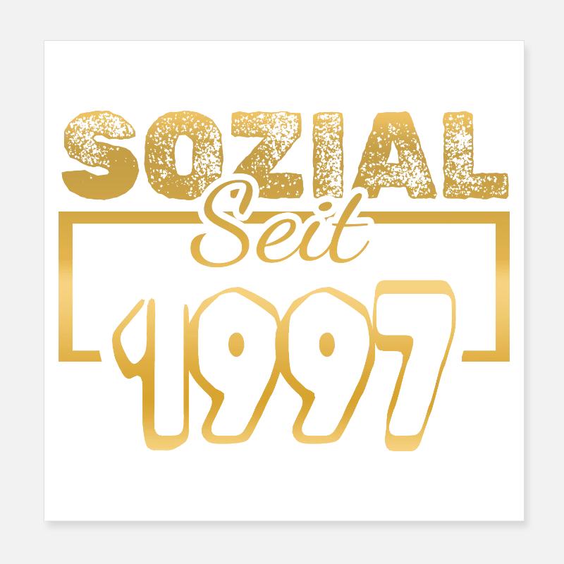 Social 1997 Poster 20 x 20 cm