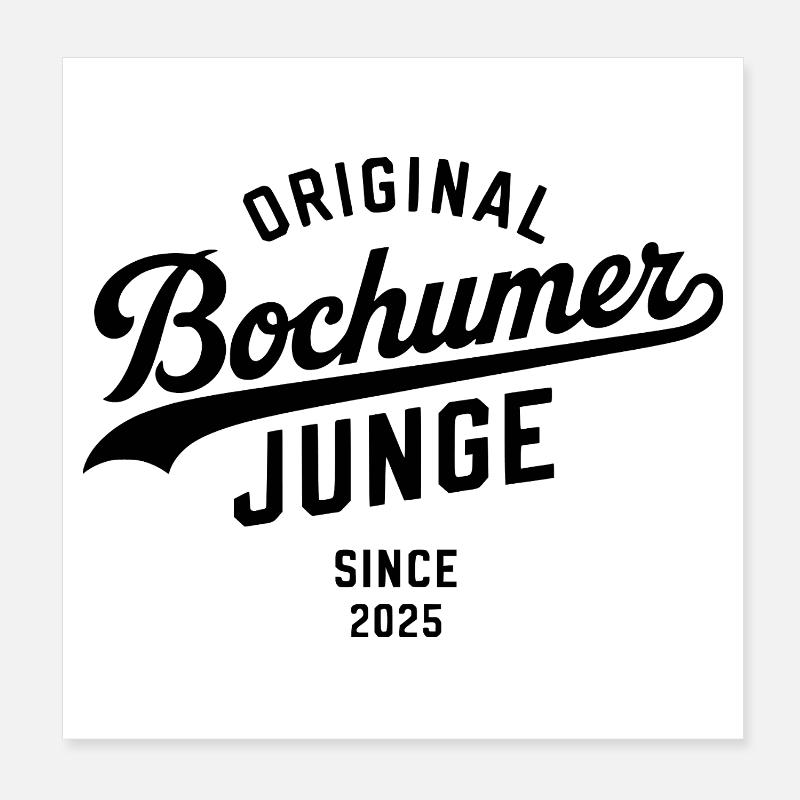 Véritable Bochum Sweat à capuche Bochum Chemise Combi-short Poster 20 x 20 cm