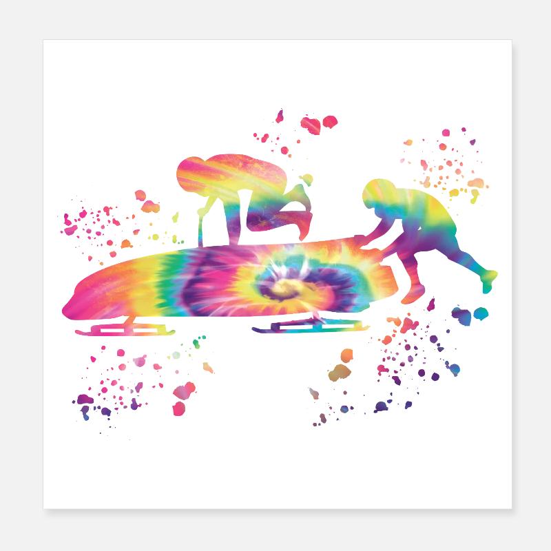 Bob Team Anschieber Bob Poster 20x20 cm