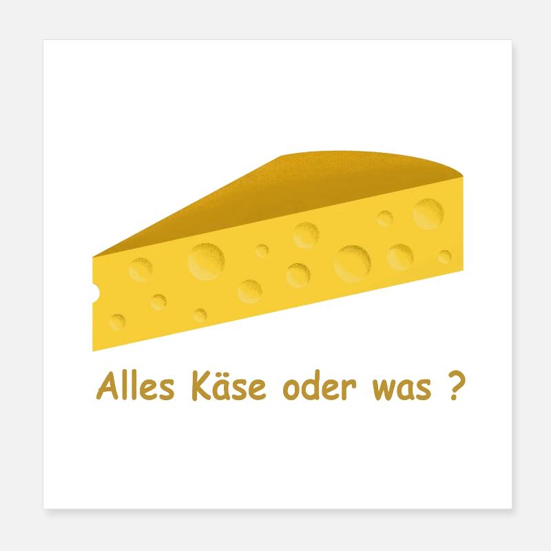 Cheese Poster 8" x 8" (20x20 cm)