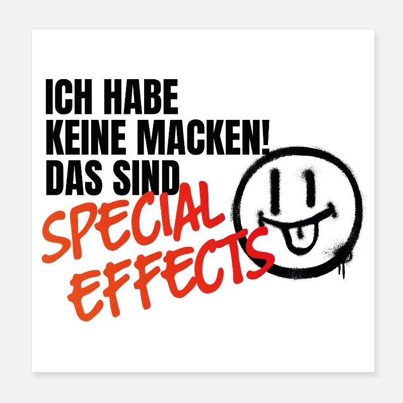 No quirks, but special effects Poster 8" x 8" (20x20 cm)